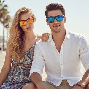 NEW MENS BioHazard TIGER Retro Mirrored Edgy Iconic Sunglasses Orange